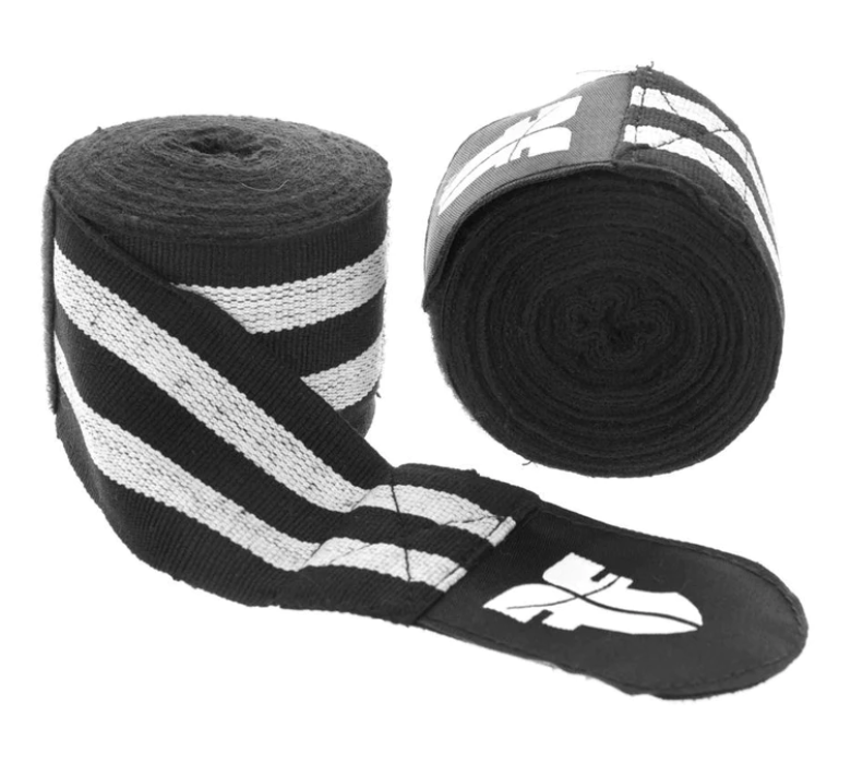 Topten Handwrap Elastic 3,5 m, Black/White