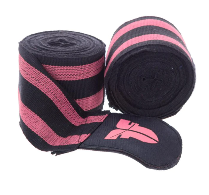 Topten Handwrap Elastic 3,5 m, Black/Pink