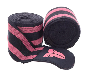 Fighgters Inc Handlinda Elastisk 3,5 m, Svart/Rosa