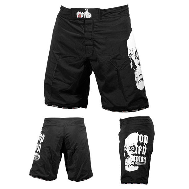 Topten MMA Board Shorts Skull , Black X-Large