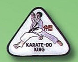 Broderat Märke Karate King