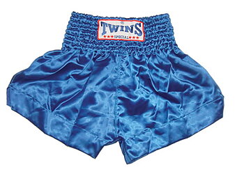 Twins Thaishorts Enfärgad, Blå