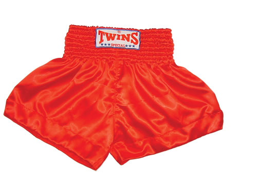 Twins Thaishorts One-colour, Red