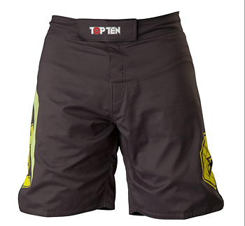 Topten MMA Board Shorts "Triangle" Black/Yellow