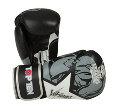 Topten Boxingglove Vikings, Black/White 10-14 oz