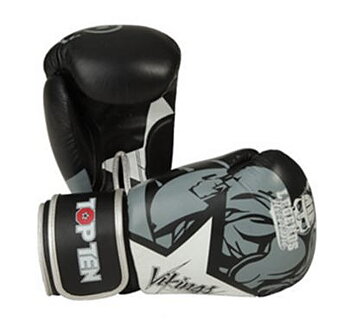 Topten Boxingglove Vikings, Black/White 10-14 oz