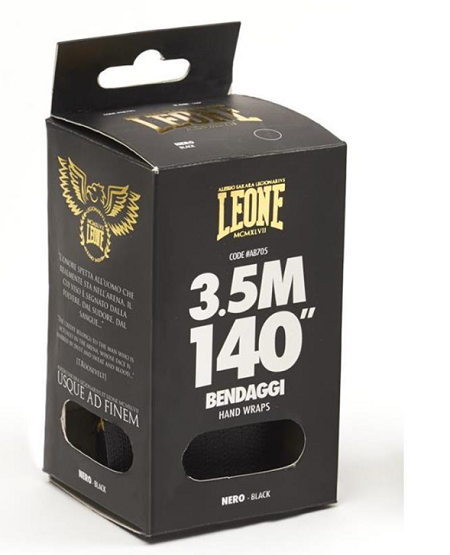 Leone Legionarius Handwrap Elastic 3,5 m, Black/Gold - 3