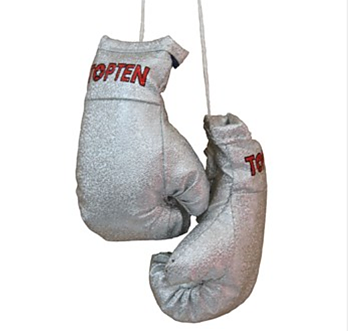 Mini boxhandskar Topten, Silver