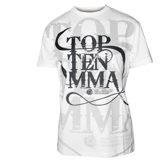 Topten T-shirt MMA White, L-XL