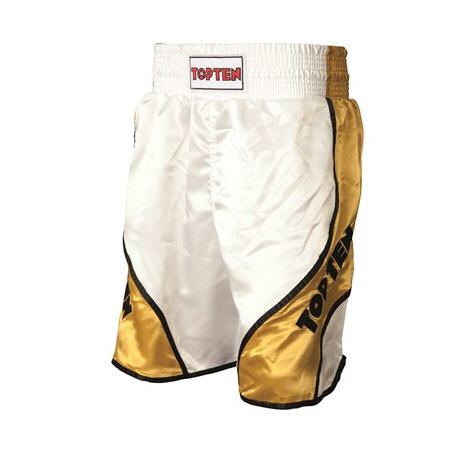 Topten shorts Shiny, Vit/Guld