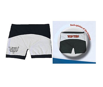 Topten Fight shorts, Svart/Vit, 160 cm