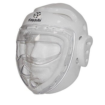 Hayashi Huvudskydd med mask, Vit WKF Approved