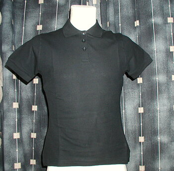 Jingham Pique Kelly. Black Medium