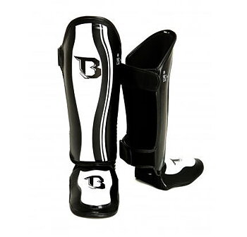 Booster Pro Range Fot/Benskydd, Svart/Vit Skintex