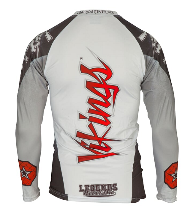 Topten Rashguard Långärm "Vikings" Vit/Svart/Röd - 2