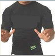 V & M Rashguard Kort ärm Svart, X-Large