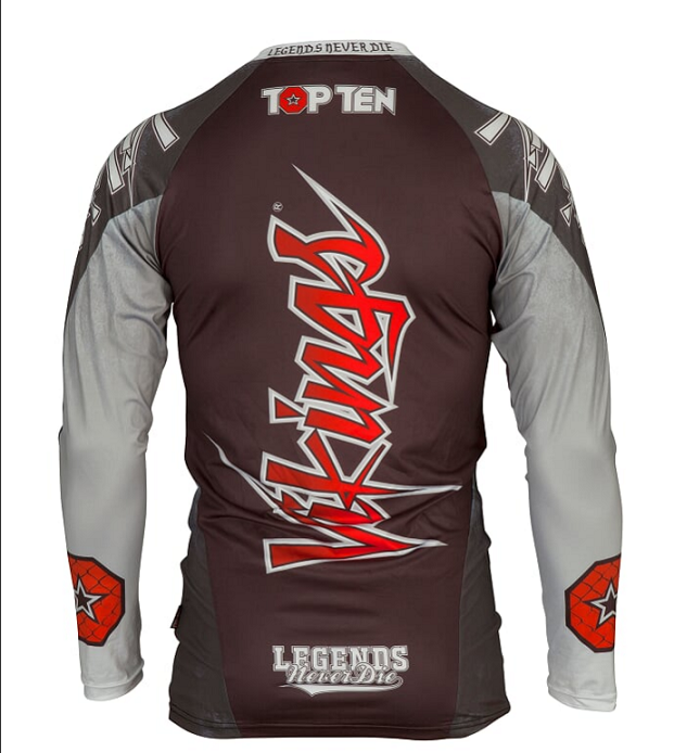 Topten Rashguard Långärm "Vikings" Svart/Röd/Vit - 2