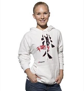 Hayashi Hooded Sweatshirt "Ronin"  White