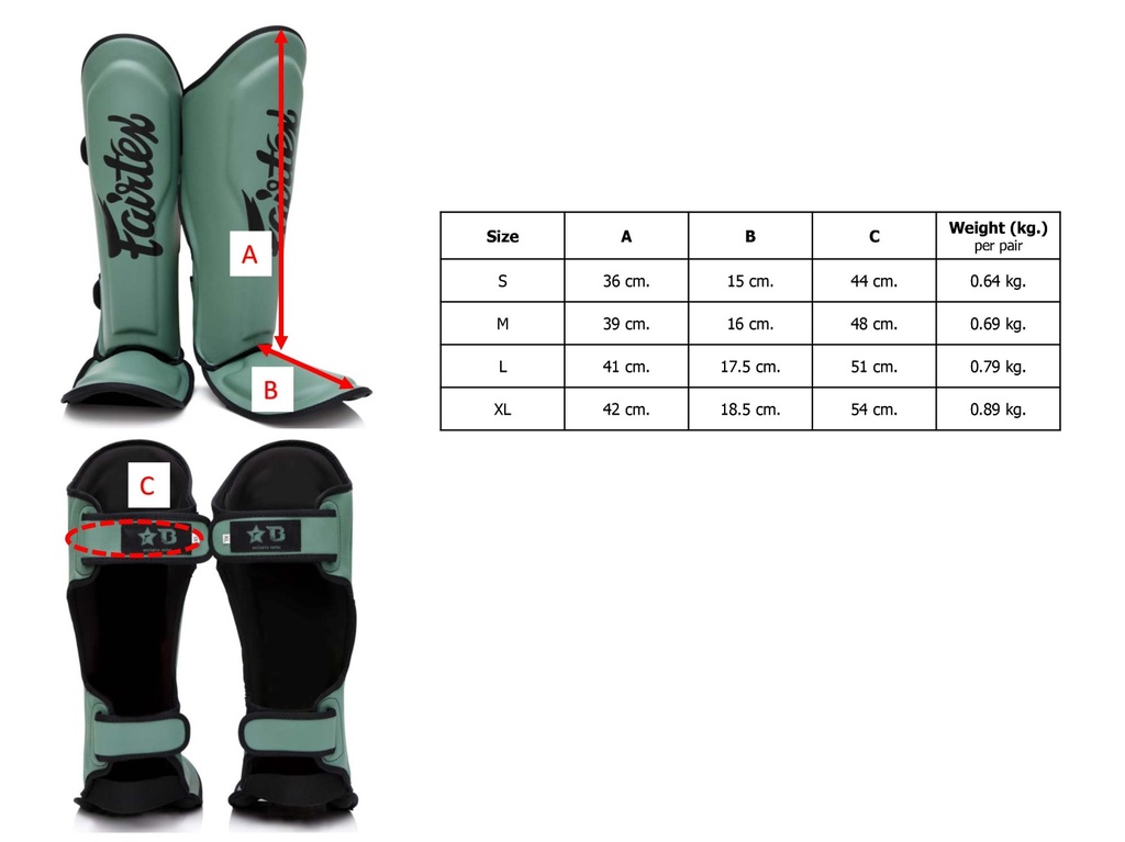 Fairtex Shin/Instep Black/Gold FXB - 4