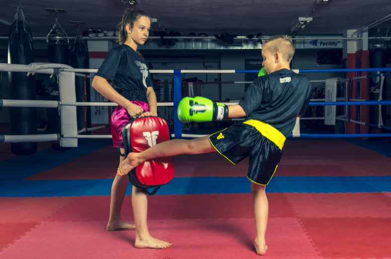 Kicking mits FIGHTERS INC KIDS Medium Black/Red - 4