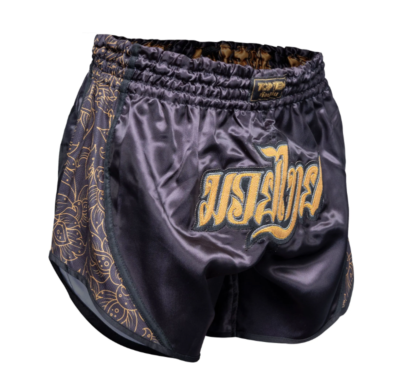 Topten Thaishorts NONG HAN Svart/Guld