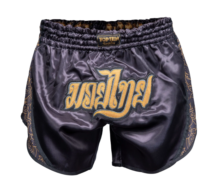 Topten Thaishorts NONG HAN Svart/Guld - 2