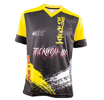 T-Shirt Storm TOPTEN ITF, Svart/Gul 