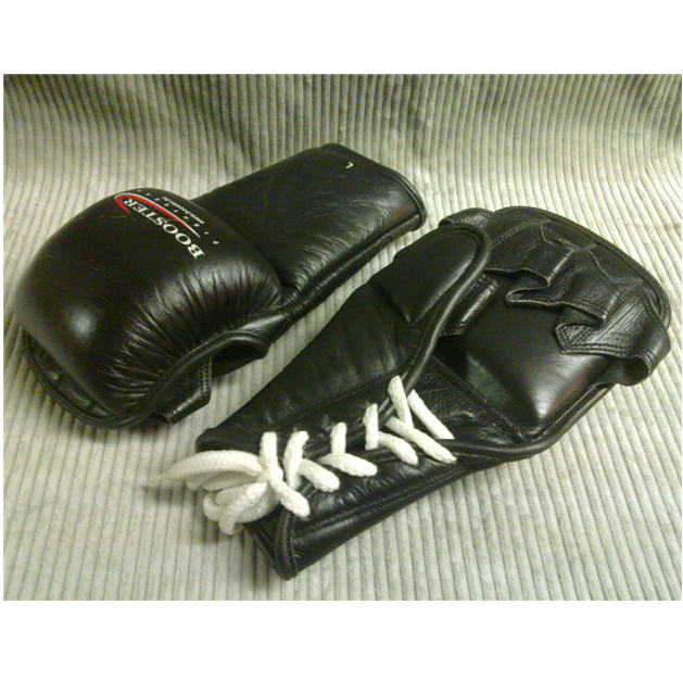 Grappling handske med snörning Läder, Large