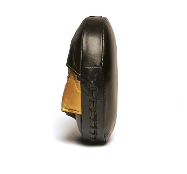 Leone Round Power Line Mitts Black/Gold (Pair) - 4