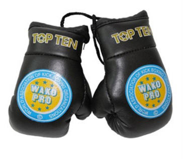 Mini boxing gloves Topten Wako Pro, Black