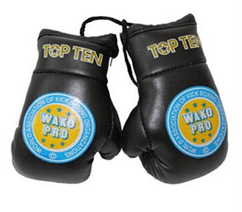 Mini boxing gloves Topten Wako Pro, Black