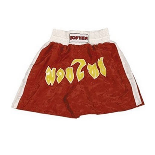 Topten Thaiboxningshorts Stripe, Röd