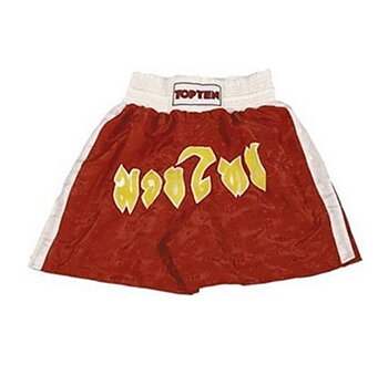 Topten Thaiboxningshorts Stripe, Röd