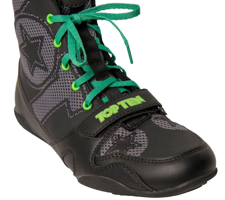 Topten Boxshoe Black Star Black/Green - 3