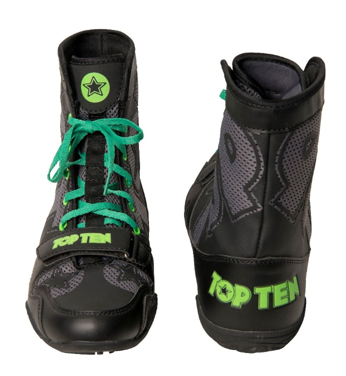 Topten Boxshoe Black Star Black/Green - 2