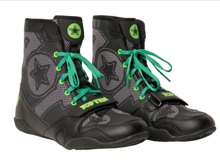 Topten Boxshoe Black Star Black/Green