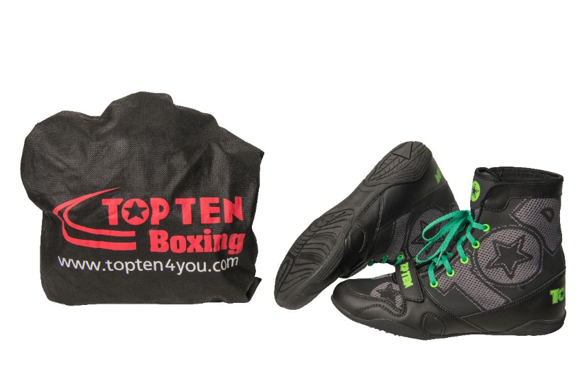 Topten Boxshoe Black Star Black/Green - 4