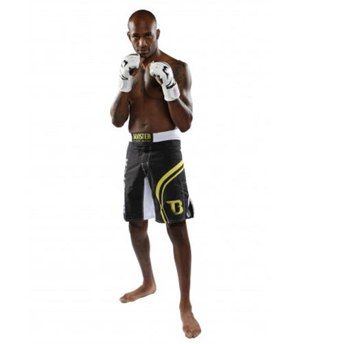 Booster MMA trunks PRO Trial, Black/Yellow - 2