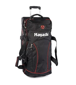 Hayashi Deluxe Trolley/Sportsbag, Black/Red