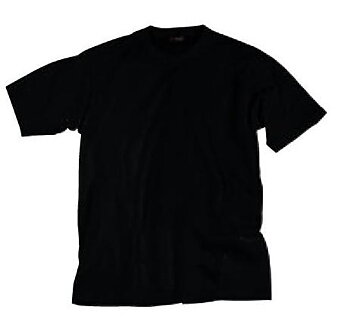 Wide Basic T-shirt, Svart