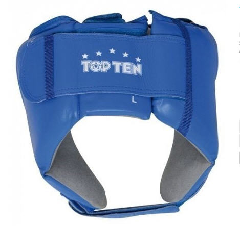 IBA Topten Head guard  Leather, Blue - 2