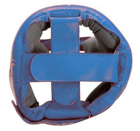 IBA Topten Head guard  Leather, Blue - 3