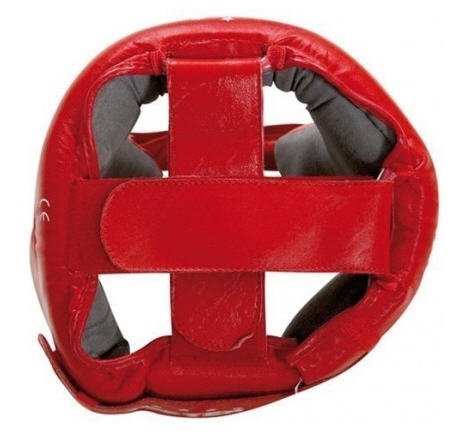 IBA Topten Head guard  Leather, Red - 3