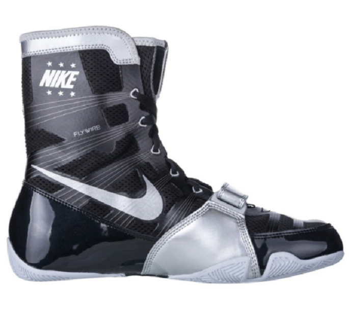 nike hyperko black and silver