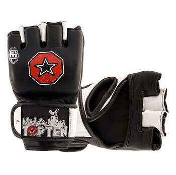 Topten MMA Competition GEL Grapplinghandske, Svart