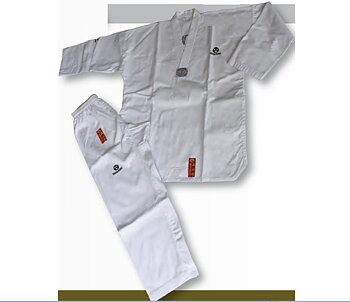 Hayashi Pusan WTF Dobok Ribbad vitkrage, 160 cm