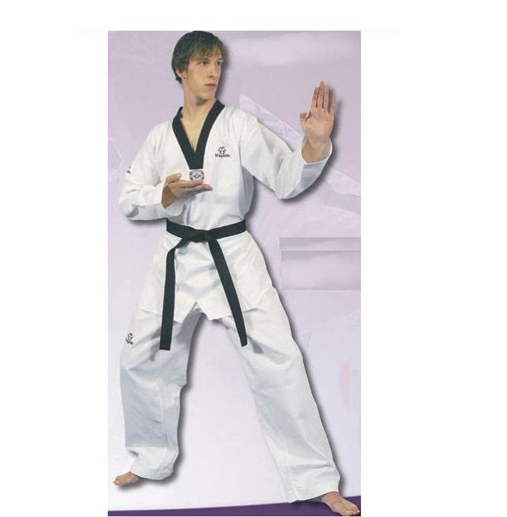 Hayashi Pusan WTF Dobok Ribbad svartkrage