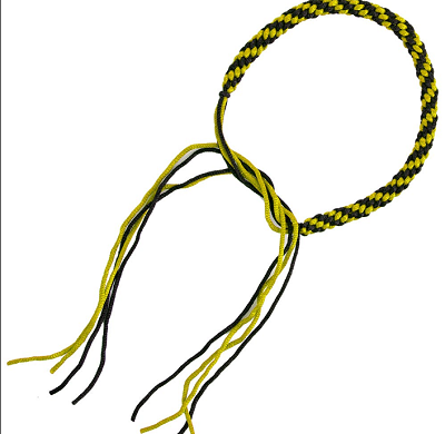 Thai Praijoud armring, Gul/Svart (par)