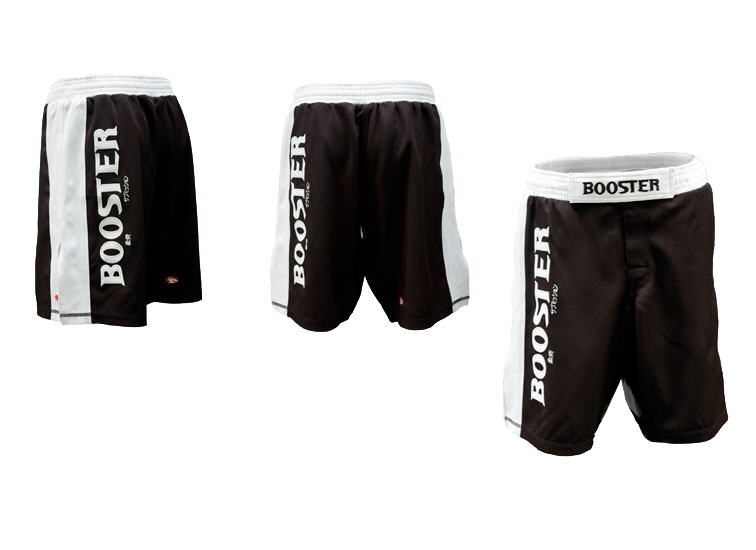 Booster MMA trunks Octagon, Black/White