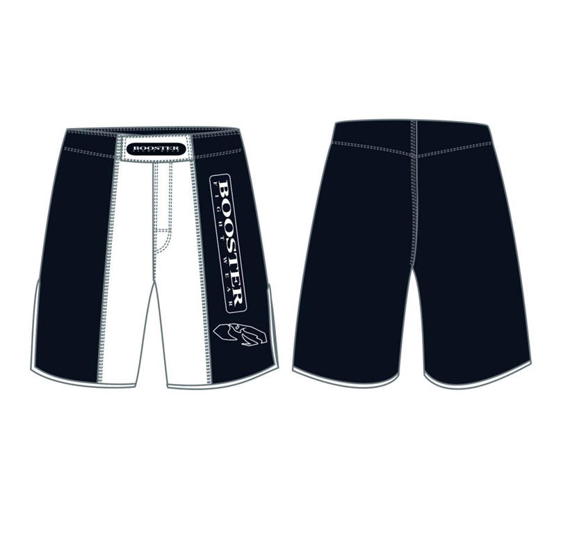 Booster MMA trunks New Generation, Black/White  
